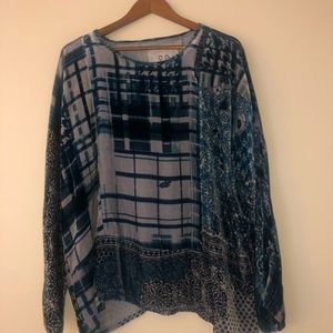 Johnny Was Zora Velvet Blouse